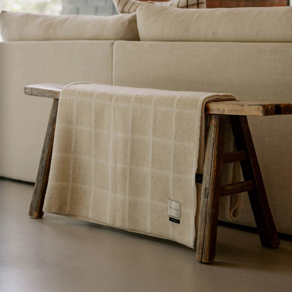 Umi Heirloom Blanket in Limestone & Ivory