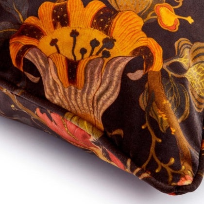 Artemis Large Velvet Cushion in Black