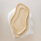 Handmade ceramic starter plate, raw decorative jewelry tray: Noir / S