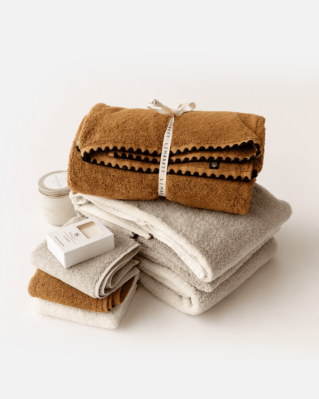 Cotton Bath Linens - Craie