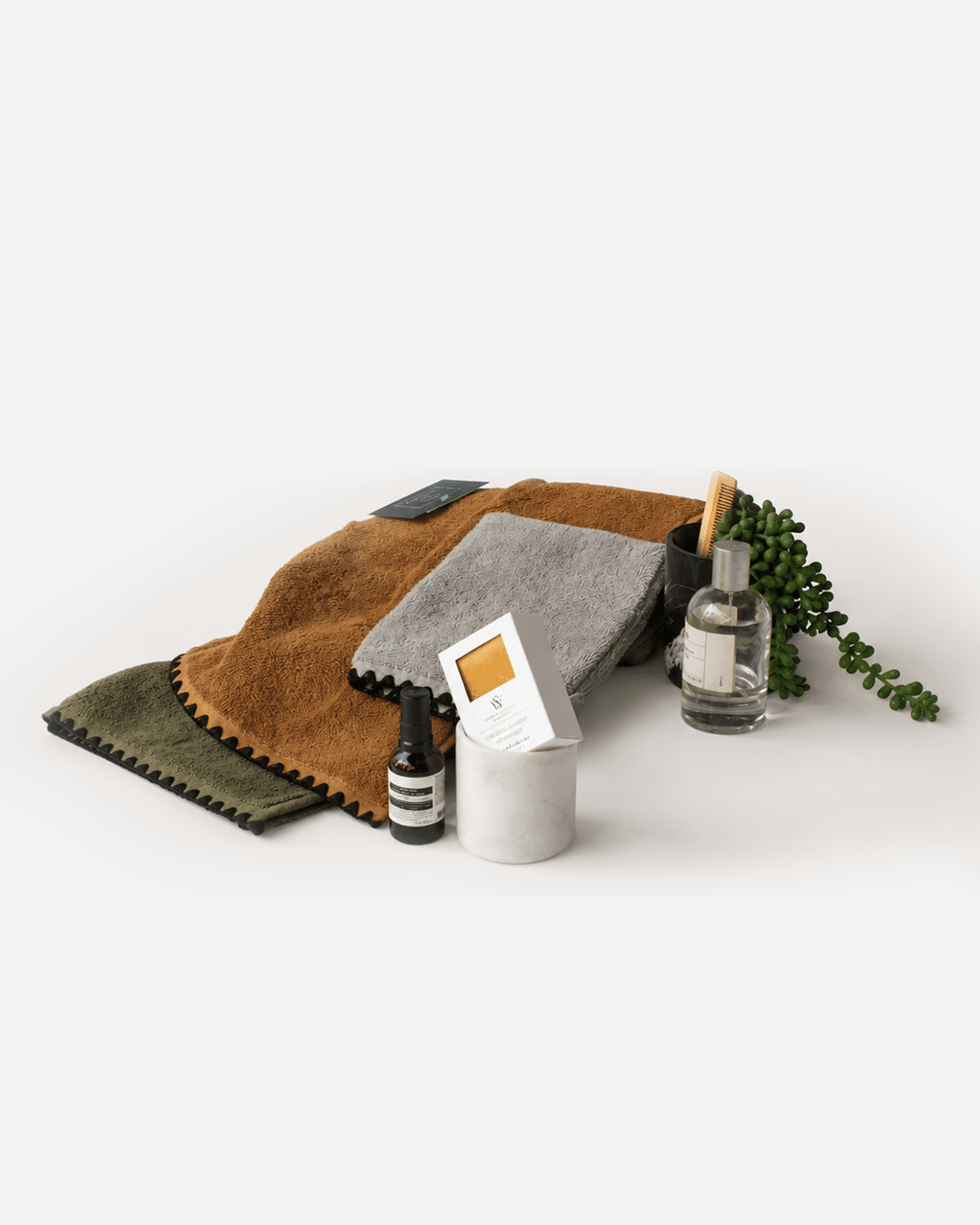 Cotton Bath Linens - Beton