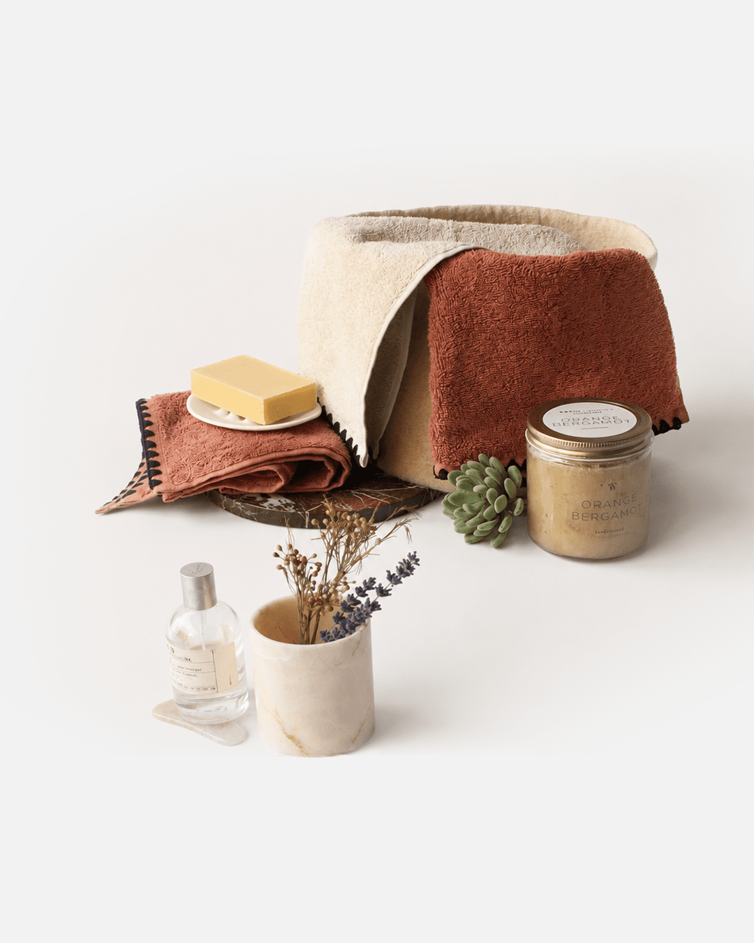 Cotton Bath Linens - Bois de Rose