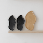 Handmade ceramic starter plate, raw decorative jewelry tray: Noir / S