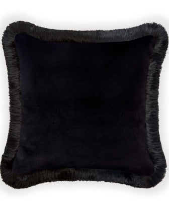 Trematonia Medium Jacquard Cushion in Ebony