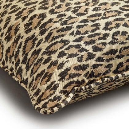 Wild Card Medium Jacquard Cushion in Butterscotch
