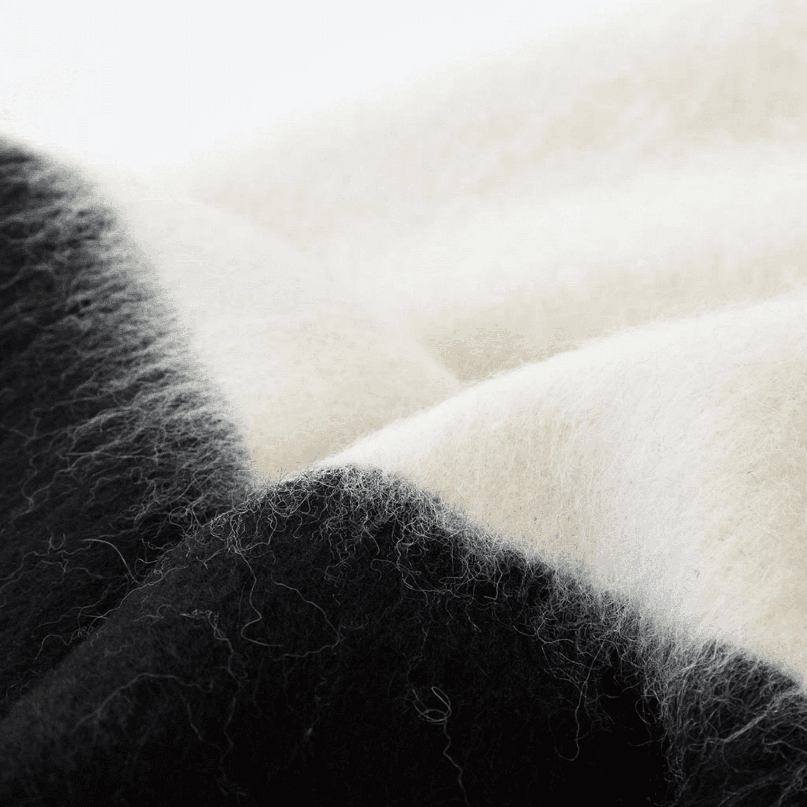 The Siempre Recycled Blanket - Ivory/Black Stripe