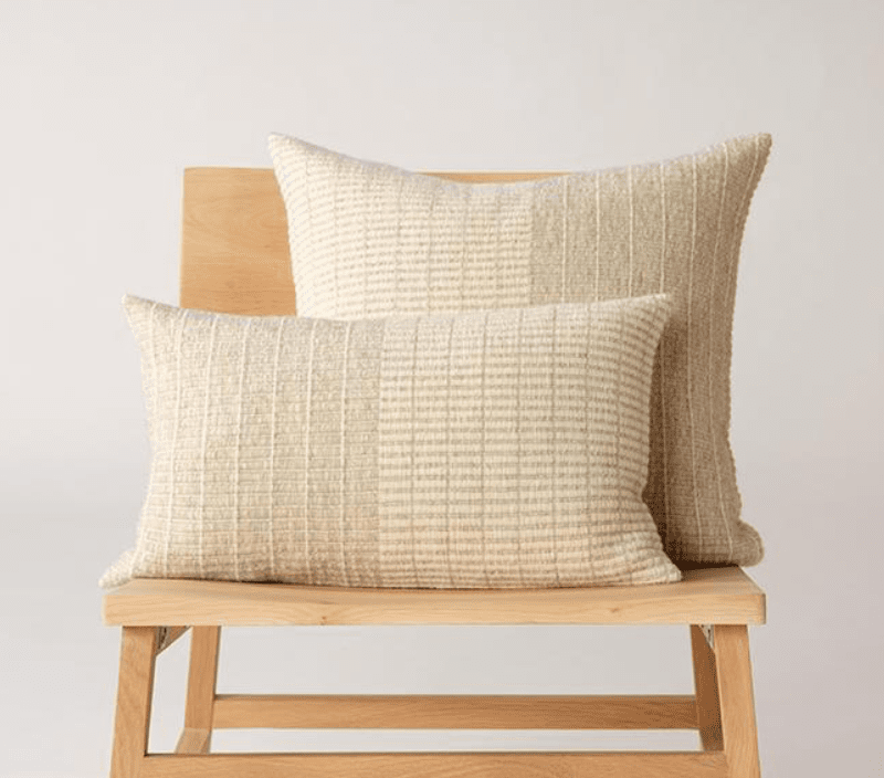 Tile Handwoven Cushion - Marble