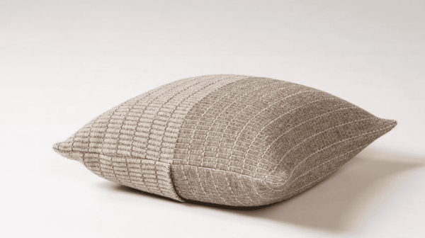 Tile Handwoven Cushion - Stone