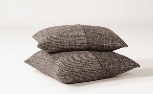 Tile Handwoven Cushion - Slate