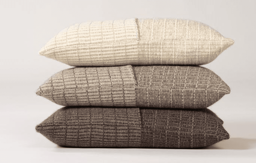 Tile Handwoven Cushion - Slate